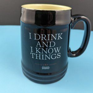 Game of Thrones Large Stoneware Mug Stein "I Drink and I Know Things"